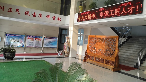 鎮(zhèn)領導來華虹公司宣傳貫徹黨的十九大精神
